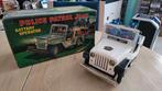 Battery operated Police Patrol Jeep T.N Nomura €175, Antiek en Kunst, Ophalen