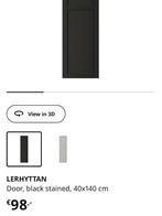 IKEA lerhyttan Black Door 40 x 140, Huis en Inrichting, Ophalen of Verzenden, Zo goed als nieuw, 25 tot 50 cm