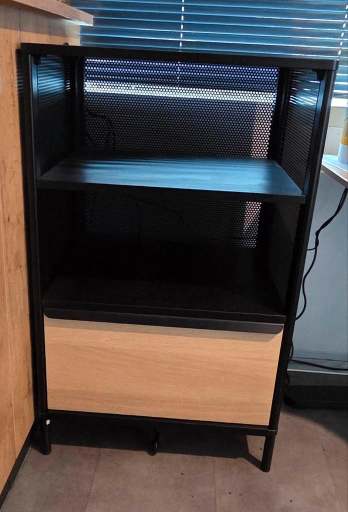 Ikea Bekant opbergmeubel met ladekastje en hoekbureau, Huis en Inrichting, Kasten | Ladekasten, Zo goed als nieuw, Minder dan 100 cm