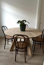 Ronde eettafel 130 cm (6 personen), Huis en Inrichting, Tafels | Eettafels, Ophalen, Zo goed als nieuw, Rond, 100 tot 150 cm