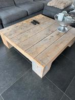Steigerhouten tafel - 120x112x34cm, Ophalen, Gebruikt, 100 tot 150 cm, Minder dan 50 cm