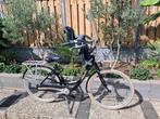 Moederfiets 28 inch 7 versnellingen zwart met goud, Fietsen en Brommers, Fietsen | Dames | Moederfietsen, 2 zitjes, Versnellingen