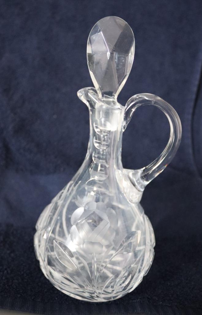 Karaf met facet geslepen, Antiek en Kunst, Antiek | Glas en Kristal, Ophalen of Verzenden