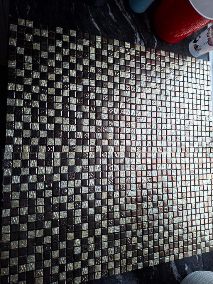 Dune Mozaïek Matjes 30x30 Goud/Bruin, Doe-het-zelf en Verbouw, Tegels, Nieuw, Wandtegels, Keramiek, 20 tot 40 cm, 20 tot 40 cm