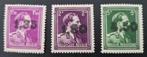 Belgie 1946 - OBP724AA-724CC -Koning Leopold III, met opdruk, Koninklijk huis, Frankeerzegel, Ophalen of Verzenden, Postfris