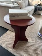 Burgundy rode bijzettafel/plantentafel - 47,5 cm, 45 tot 60 cm, Minder dan 55 cm, ', Rond
