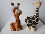 2 giraffen aardewerk (nr 11), Ophalen of Verzenden, Zo goed als nieuw, Wild dier, Beeldje of Figuurtje