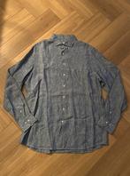 Profuomo blauw linnen heren overhemd maat XL, Blauw, Ophalen of Verzenden, Halswijdte 43/44 (XL), Profuomo