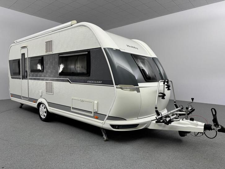 Hobby Excellent 495 UL Cassetteluifel Mover Fietsendrager, Caravans en Kamperen, Caravans, Bedrijf, tot en met 4, Rondzit, Hobby
