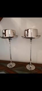 Riviera maison hoeden lamp 2 x hat table tafellamp zilver, Ophalen, Zo goed als nieuw, Minder dan 50 cm
