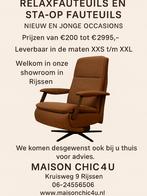 Grote voorraad relaxfauteuils en staopfauteuils, Stof, ., Nieuw, 75 tot 100 cm