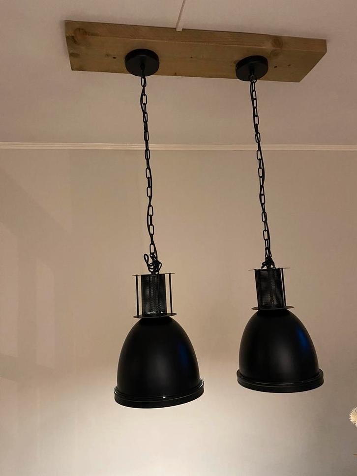 Lampen eettafel, Huis en Inrichting, Lampen | Hanglampen, Zo goed als nieuw, Minder dan 50 cm, Metaal, Ophalen