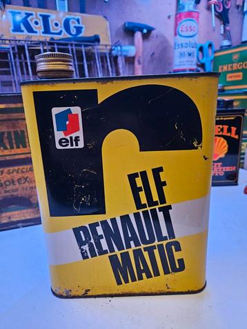 Renault Elf Matic Olieblik Renault olieblik  beschikbaar voor biedingen
