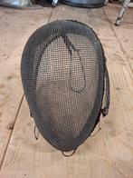 Oud schermmasker industrieel brocante masker helm schermhelm, Antiek en Kunst, Ophalen of Verzenden