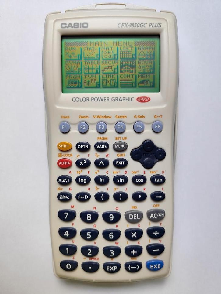 Casio  CFX-9850GC Plus, Diversen, Rekenmachines, Zo goed als nieuw, Grafische rekenmachine, Ophalen of Verzenden