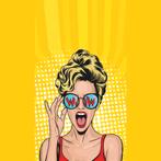 Veer Decor Baywatch Wow Pop Art fotobehang - 159x280cm, Huis en Inrichting, Ophalen of Verzenden, Minder dan 10 m²