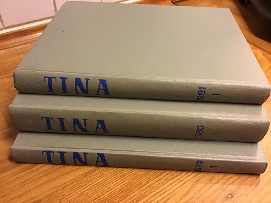 Drie Oude Tina Strippen boeken 1979 1980 1981, Complete serie of reeks, Ophalen of Verzenden, Gelezen