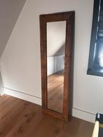 Passpiegel houten robuuste spiegel, 150 tot 200 cm, Rechthoekig, Zo goed als nieuw, Ophalen