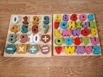Letter en cijfer puzzel, Ophalen of Verzenden, 10 tot 50 stukjes, Gebruikt