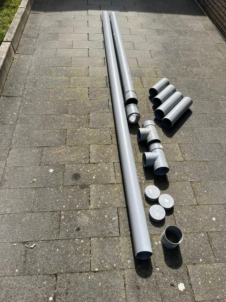 PVC buis t-stuk lijmkap restanten 110 mm nieuw!, Doe-het-zelf en Verbouw, Buizen en Afvoer, Nieuw, Afvoer, Pvc, 2 tot 4 meter