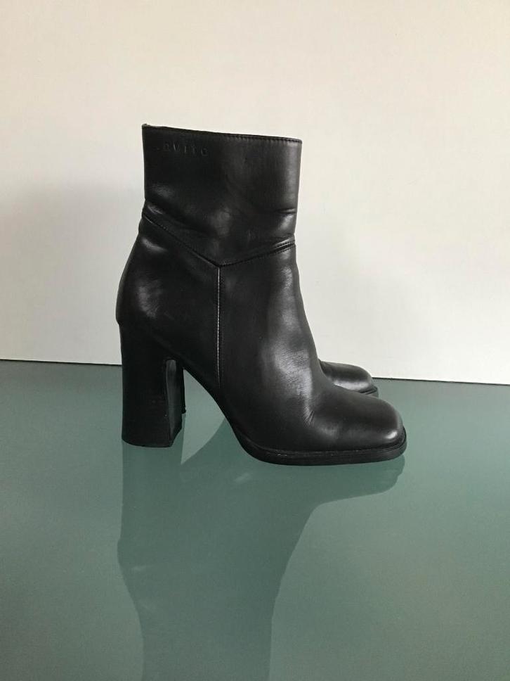 GRATIS VERZENDEN | Kekke leren zwarte laarzen 37, Kleding | Dames, Schoenen, Zo goed als nieuw, Lage of Enkellaarzen, Zwart, Verzenden