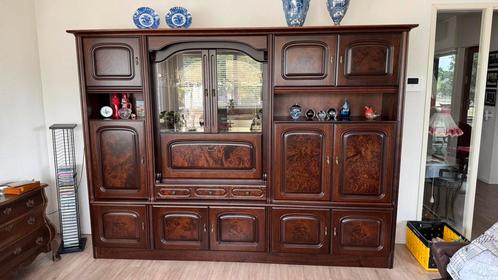 Gratis ophalen (zelf afbreken), eiken, vintage wandmeubel, Huis en Inrichting, Kasten | Wandmeubels, Gebruikt, 200 cm of meer