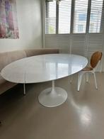 Marmer tulp tafel ovaal, Huis en Inrichting, Overige materialen, 100 tot 150 cm, 200 cm of meer, Ophalen of Verzenden