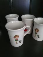 4 mooie Pluk van de Petteflet mokken te koop  Set van 4 Anni, Ophalen, Zo goed als nieuw, Overige stijlen, Kop(pen) en/of Schotel(s)