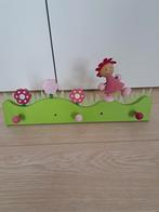 Leuke Kinderkapstok met Bloemen en Figuur, Ophalen of Verzenden, Zo goed als nieuw, Kapstokje