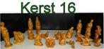 Kerst- 16 -/- 18 Delige Bruine Kerstbeelden groep van Gips, Ophalen of Verzenden, Nieuw