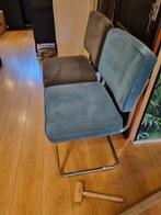 4 stoelen, Huis en Inrichting, Stoelen, Ophalen, 4 stoelen, 2 grijze 2 groene, Gebruikt, Overige kleuren