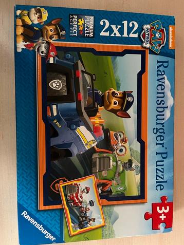 Paw Patrol Puzzel 2x12 stukjes beschikbaar voor biedingen