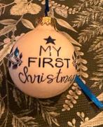 heinen delfts blauw kerstbal, Diversen, Kerst, Ophalen of Verzenden, Nieuw