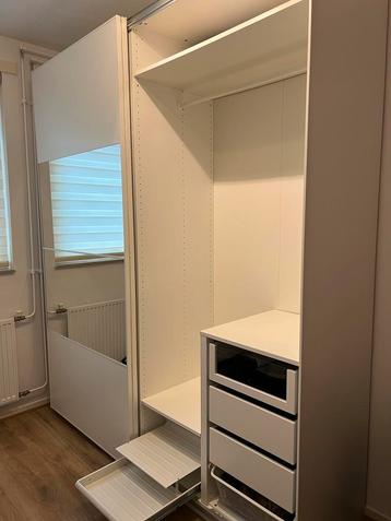 Kleding kast - wit - 200x60x230