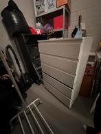 Witte IKEA Malm ladenkast, Ophalen, Gebruikt, 5 laden of meer, 100 tot 150 cm