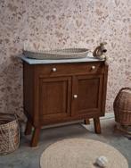 Vintage commode met wit marmerenblad “Boaz”, Jorieke_72@hotmail.com, Josièfine Vintage Line, Ophalen of Verzenden, Zo goed als nieuw