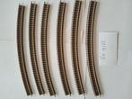 Set van 6 grote bocht fleischmann 9135, Gebruikt, Gelijkstroom, Fleischmann, Rails