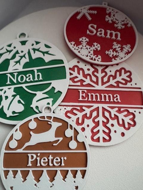 kerstbal met naam GOED3D, Diversen, Kerst, Nieuw, Verzenden