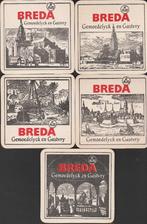 Bierviltje 3 Hoefijzers Breda C 5, Verzenden, Viltje(s), Overige merken