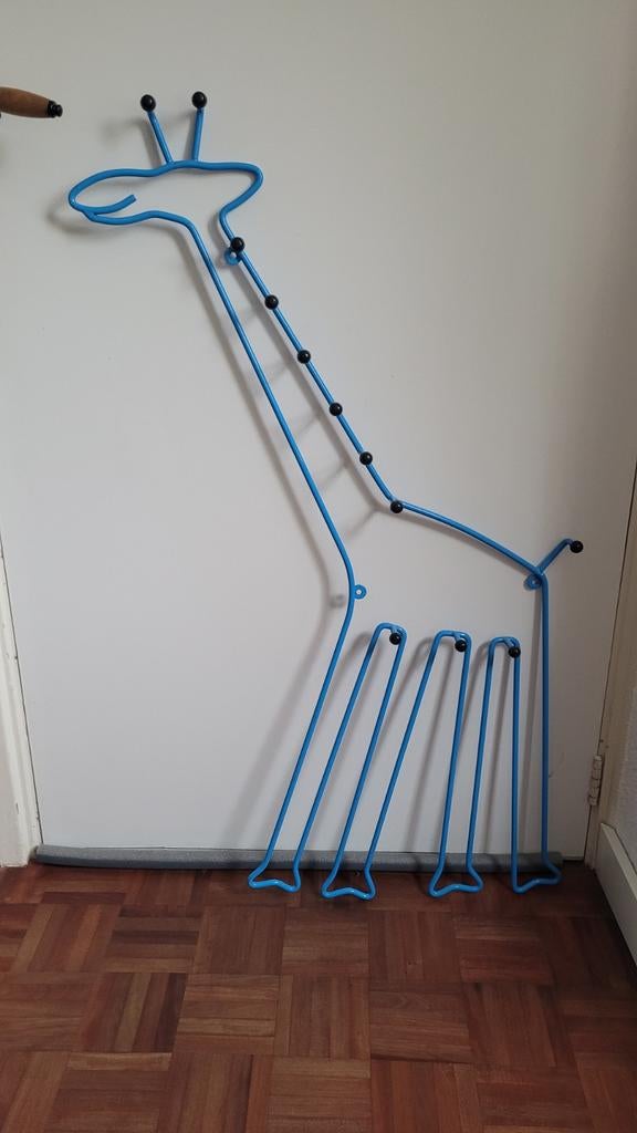 Ikea Sprallig kapstok blauw, Ophalen, Hout, Wandkapstok, Minder dan 100 cm