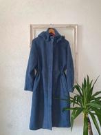 ZILCH Blauwe wollen Jas met Capuchon maat L nieuw, Kleding | Dames, Jassen | Winter, Ophalen of Verzenden, Nieuw, Maat 42/44 (L)