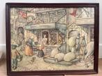 Anton Pieck Schilderij - Broodbakkerij, Ophalen of Verzenden