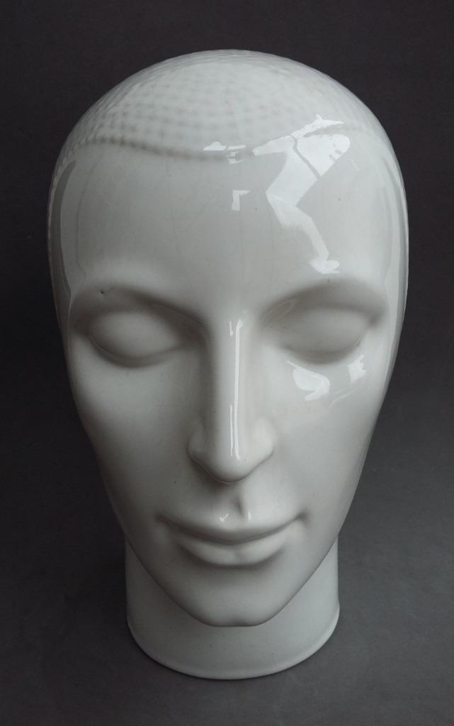 Jare70 Etalage Mannequin Koptelefoon Soldaat Helm Hoofd Kop, Antiek en Kunst, Antiek | Keramiek en Aardewerk, Ophalen of Verzenden