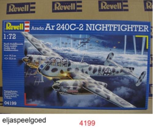 Revell 1:72 Arado Ar 240C-2 Nightfighter 4199 modelbouw, Hobby en Vrije tijd, Modelbouw | Vliegtuigen en Helikopters, Nieuw, Vliegtuig