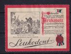 X226B) Leukodent vignet reklame tandpasta zeldzaam, Ophalen of Verzenden, T/m 1940, Postfris