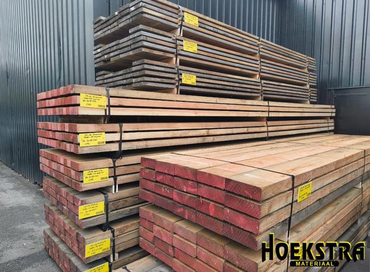 Speciale Pakketactie Douglas Balkhout (licht vergrijsd), Doe-het-zelf en Verbouw, Hout en Planken, Nieuw, Balk, Overige houtsoorten