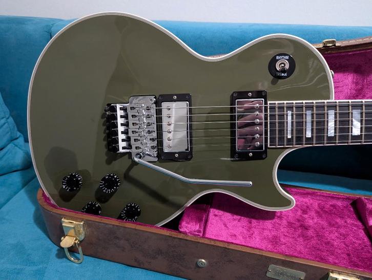 Gibson Modern Les Paul Axcess Custom Floyd Rose Olive Drab, Muziek en Instrumenten, Snaarinstrumenten | Gitaren | Elektrisch, Gebruikt