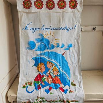 Oude keukendoek overdoek overhandigen vintage retro beschikbaar voor biedingen