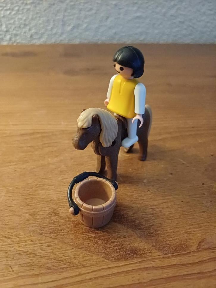 Playmobil Shetland pony met kind, Kinderen en Baby's, Speelgoed | Playmobil, Zo goed als nieuw, Los playmobil, Ophalen of Verzenden