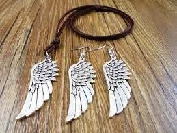 Engelenvleugels sieradenset, Sieraden, Tassen en Uiterlijk, Kettingen, Nieuw, Zilver, Zilver, Ophalen of Verzenden